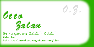 otto zalan business card